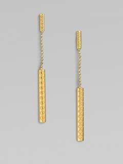 Bamboo Sterling Silver Foxtail Tassel Earrings