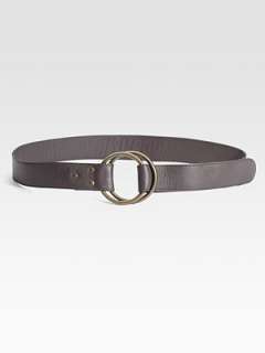 Eileen Fisher   Double Ring Leather Belt    