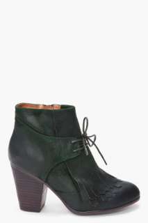 Jeffrey Campbell Green Raw Suede Booties for women  