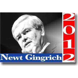 Newt Gingrich   2012   Famous Person Political Poster