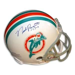 Nick Buoniconti Signed Miami Dolphins Pro Helmet w/17 0