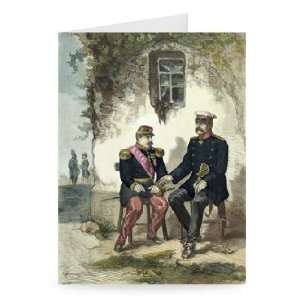 Meeting between Otto von Bismarck (1815 98)   Greeting Card (Pack of 