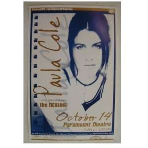  Paula Cole Handbill Poster Sexy Face With The Devlins At 