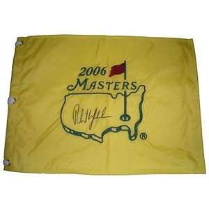 Phil Mickelson Signed 2006 Masters Golf Pin Flag