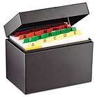 MMF INDUSTRIES 263644BLA Index Card File Holds 400 4 X 6 Cards, 6 3/4 