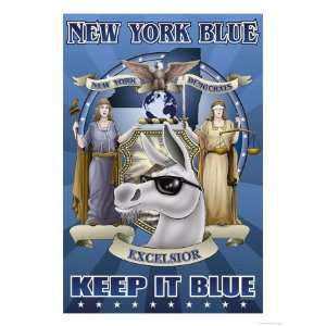   It Blue Giclee Poster Print by Richard Kelly, 18x24