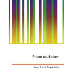  Proper equilibrium Ronald Cohn Jesse Russell Books