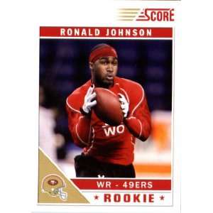  2011 Score Glossy #382 Ronald Johnson RC   San Francisco 