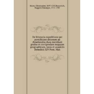    1767,Boscovich, Ruggero Giuseppe, 1711 1787 Maire  Books