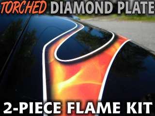   Wrecker Tow Truck Flatbed GMC Navistar TRUE FIRE & DIAMOND PLATE