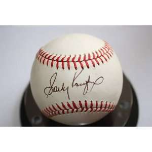 SANDY KOUFAX Autograph ONL Baseball