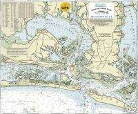 North Carolina Beaufort Inlet Fishing Guide Map Chart  