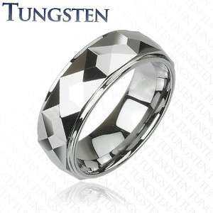   Dazzling Faceted Milgrain Comfort Fit Wedding Band Ring Sz 9 14  