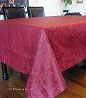   BORDEAUX RED ACRYLIC COATED FRENCH MADE PROVENCE TABLECLOTH NEW