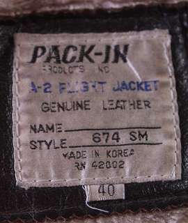 Item Features This classic G 1 flight jacket is made from leather and 