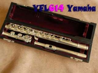 Used YAMAHA YFL 614 Flute and Case Set Japan good condition  