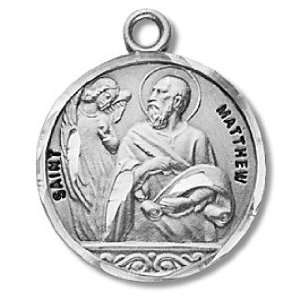 St. Matthew   Sterling Silver Medal (20 Chain