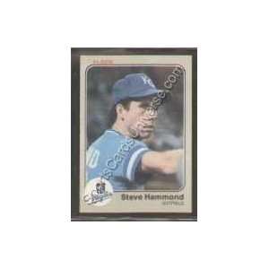  1983 Fleer Regular #114 Steve Hammond, Kansas City Royals 