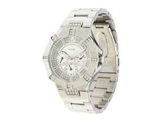 NEW GUESS U12601L1 SILVER NEO PRISM CRYSTALS WATCH  