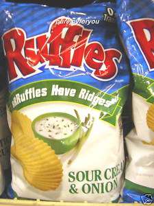 Bag RUFFLES SOUR CREAM & ONION Potato Chips*Frito Lay  