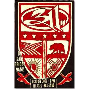  311 Poster   S  Concert Flyer  Dont Tread on Me Tour 