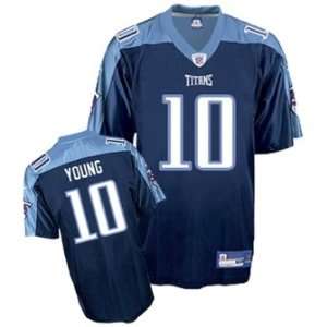Vince Young Reebok Titans Navy Replica Jersey