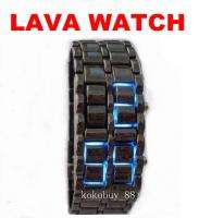 G348 Blue LED Digital Watch Lava Iron Style Metal Sport  