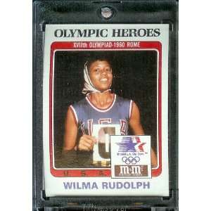  1984 Topps M&M Wilma Rudolph 400 Meter Relay Olympic 