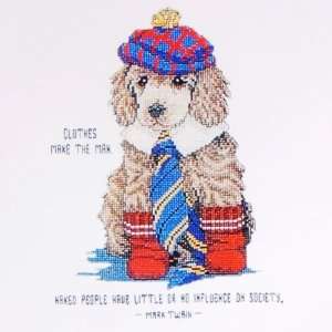  Dog Puppy Figure Cross Stitch Chart Pack Floss Arts 