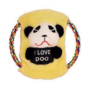   Your Dog 3 in 1 Plush Tug Toy Roped Frisbee   Panda