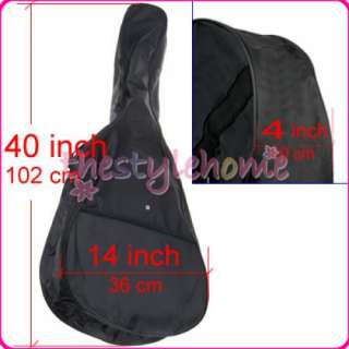 40 Black Soft Guitar case Gig Bag for Acoustic Guitar  