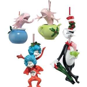  56 Dr. Seuss Cat in the Hat   4 piece Ornament Set