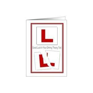  Driving Theory Test   Good Luck, L Plates Card Health 