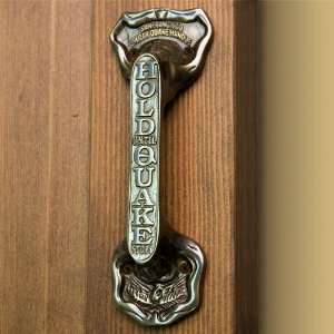  Solid Brass San Francisco Earthquake Handle   Antique 