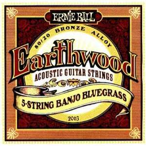  Ernie Ball Banjo Earthwood 5 String, Bluegrass, .009 