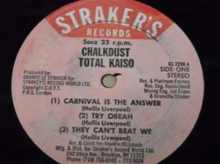 CALYPSO LP Mighty Chalkdust Total Kaiso Strakers  