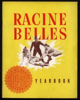 ORIGINAL 1948 AAGPBL Racine Belles Yearbook  
