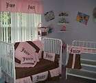 new crib bedding set m w juicy pink brown fabrics vala $ 360 00 listed 