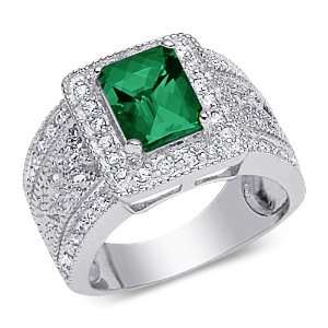  Breathtaking 2.00 carats total weight Octagon Cut Emerald 