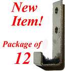 2712 J CHANNEL STEEL MIRROR CLIPS, Package of 12