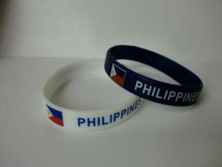 Philippines Bracelet / Wrist Bands / Philippines Flag  