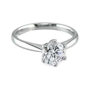   Diamond Engagement Ring (1 Ct, F Color, VS1 Clarity) Free Ring Sizing