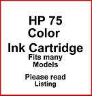 hp 75 color printer ink cartridge photosmart c5580 expedited shipping