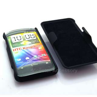The HTC Evo Design 4G Black Rubberized Holster Combo Case provides the 