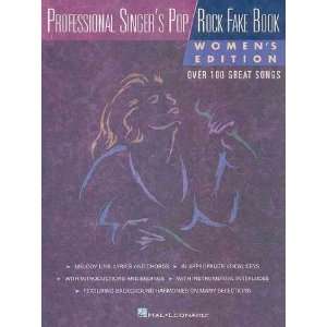  Professional Singers Pop/Rock Fake Book Womens Edition 