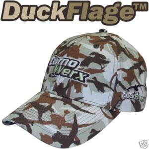 DuckFlage Camo Cap Duck Hunting Hat Camouflage blind  