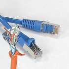 Lot of 10   10Ft Cat5e Shielded Patch Cable Molded Blue