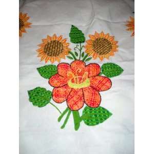  Mexican Sunflower & Flower Small Tablecloth New 