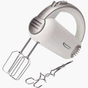   Betty Crocker 200 Watt 5 Speed Hand Mixer in White