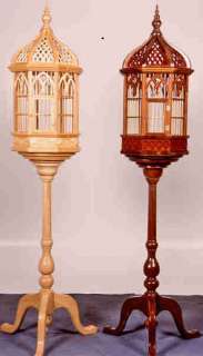 Victorian Pedestal Birdcage Woodworking Plans by Forrest Street 